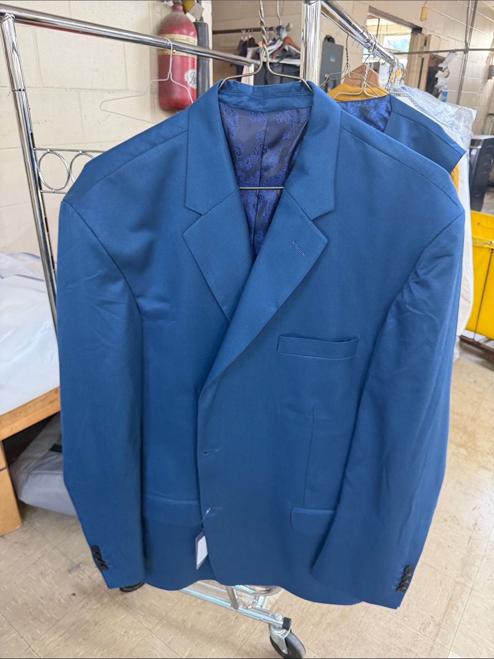 Men's Navy Blue Customized 3pcs Suit